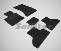 Коврики текстильн. BMW X5  F15 2014-2018г. /компл.5шт./осн.резин./  LUX