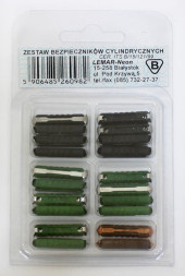 Предохранители цилиндрические  "Nova Bright"  / набор 8А-16А  20шт/блистер