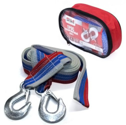 Трос буксировочный  "RedMark" лента (4,5 м 5 т.) крюк/крюк в сумке