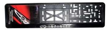 Рамка номера пластик  INFINITI  (книжка)