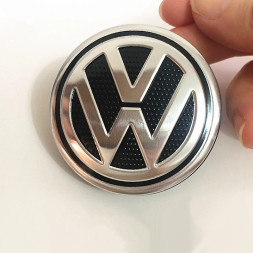 Заглушка (колпачок) на литой диск мод. VW  черный  (D65) пупырка
