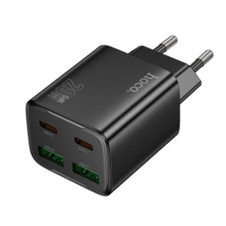 Зарядные устройства 220V HOCO Type C 2шт+ 2USB, QC3.0 (быстрая зарядка)
