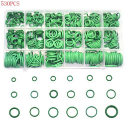 Набор резиновых прокладок (530 шт) зеленые, маслобензостойкие