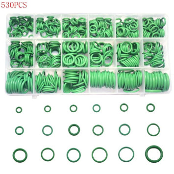 Набор резиновых прокладок (530 шт) зеленые, маслобензостойкие