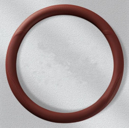 Оплетка на руль   Carlife  "Nappa" М,  Красный/Красная кожа с перфорацией