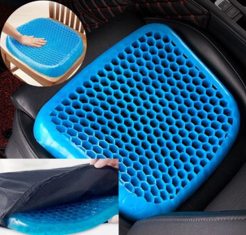 Подушка гелевая на сиденье в чехле