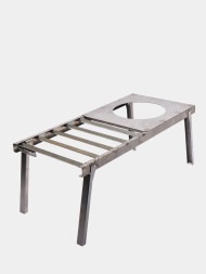 Решетка костровая "Следопыт" с подставкой под казан, усиленная, в сумке