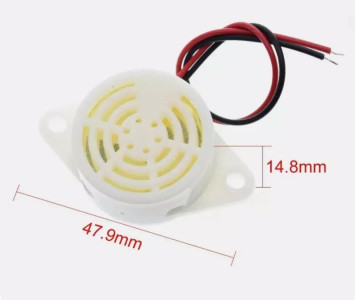 Сигнал заднего хода  24V пластик  (48х15мм) (зумер прерывистый)