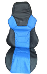 Авточехол  &quot;PILOT PRIORA 2013г-&quot;  RECARO  Экокожа   Черный-Синий