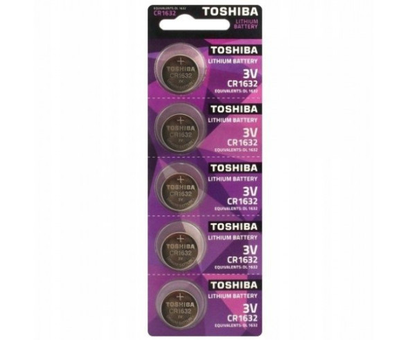 Батарейки Toshiba   круглые CR1632 цена за 5шт.