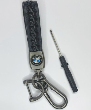 Брелок кожа LUX  JAGUAR  Черный