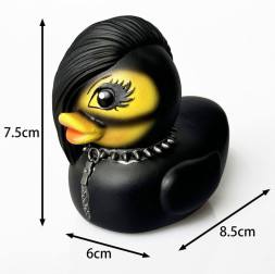 Игрушка на торпедо "УТКА готика" (леди)  7,5см*8см