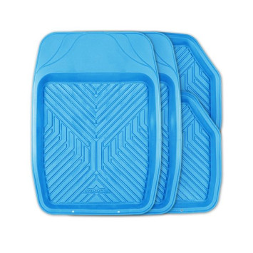 Коврик резиновый GROOVE  4 шт.,  вырезаемые , ванночки &quot;голубой&quot;