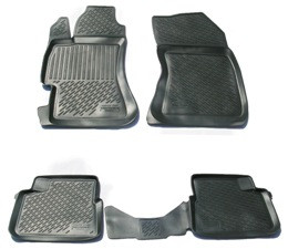 Коврики резиновые   Subaru Impreza III  HB  c 2007г- тэп (корыто)