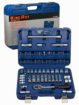 King Roy. Набор инструмента 1/2&quot; 60 предм., 6 гран. (10-32мм)