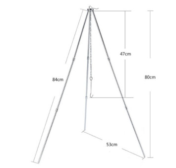 Holiday Тренога для костра складная (в сложеном 33х7см в расложенном состоянии 80х53см)