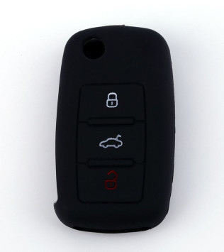 Чехол силиконовый для ключа зажигания  VW (три кнопки) №2