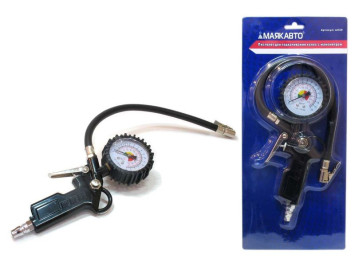 М5. Пистолет для подкачки колес с манометром (быстросъемное соединение)