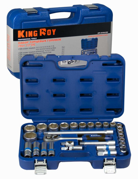 King Roy. Набор инструмента 1/4&quot; &amp; 3/8&quot;  29 предм., 6 гран.