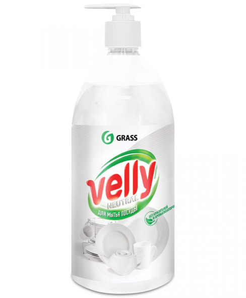GRASS Средство для мытья посуды &quot;Velly&quot; Neutral 1л. (без красителей и ароматизаторов)