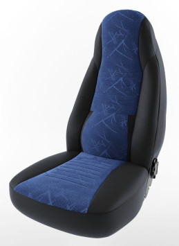 Авточехол  &quot;PILOT SANDERO&quot; 2007-2012г.  БОСТОН Флок  (разд.зад.)  Синий