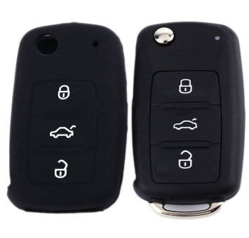 Чехол силиконовый для ключа зажигания  VW (три кнопки) №4