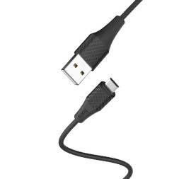 Кабель Borofone  USB - micro USB (1м)  черный BX32