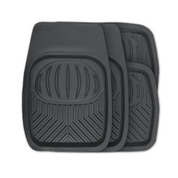 Коврик резиновый POLAR  4 шт.,  вырезаемые , ванночки "черный"