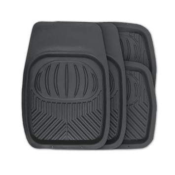 Коврик резиновый POLAR  4 шт.,  вырезаемые , ванночки &quot;черный&quot;