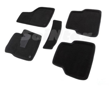 Коврики  VW Tiguan I рест. 2010-2017г. /компл.5шт./осн.резин./ 3D