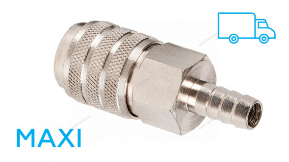 Разъем быстросъемный NORDBERG NPF12M &quot;МАКСИ&quot; (&quot;мама&quot; - елочка Ø12 мм)