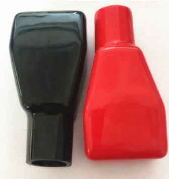 Кожух клемм  АКБ &quot;Carlife&quot; защитный силиконовый  Черный 1шт.