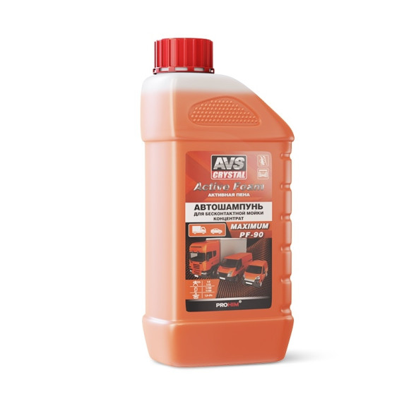 AVS  Автошампунь для бесконтактной мойки  &quot;Active Foam&quot; 1:9-12 PF-90 MAXIMUM 1л.
