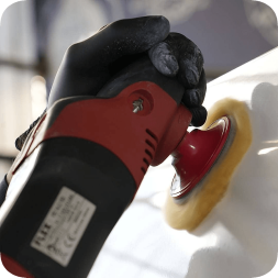 Twisted Wool Pad - меховой круг из ворсостойкой скрученной овечьей шерсти Ø 80 x 25 mm 9998276