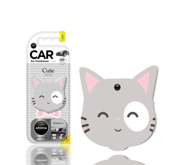 Осв.воздуха  AROMA CAR  Cutie Cat &quot;Blueberry&quot;  (на дефлектор/подвесной)