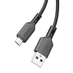 Кабель Borofone  USB - micro USB (1м)  черный BX70