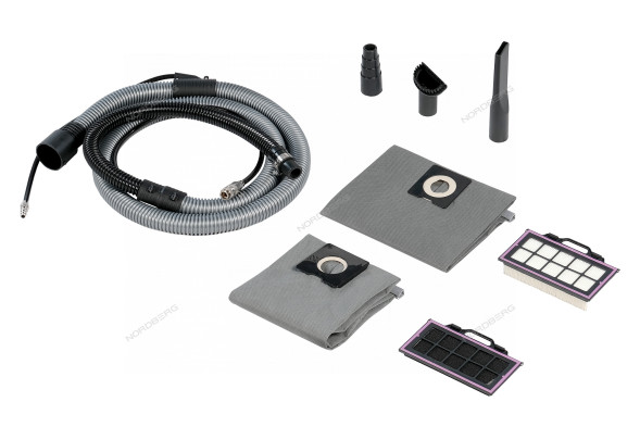 Пылесос одномоторный NORDBERG NV34 с поддержкой пневмоинструмента  (30 л, 1600 Вт)