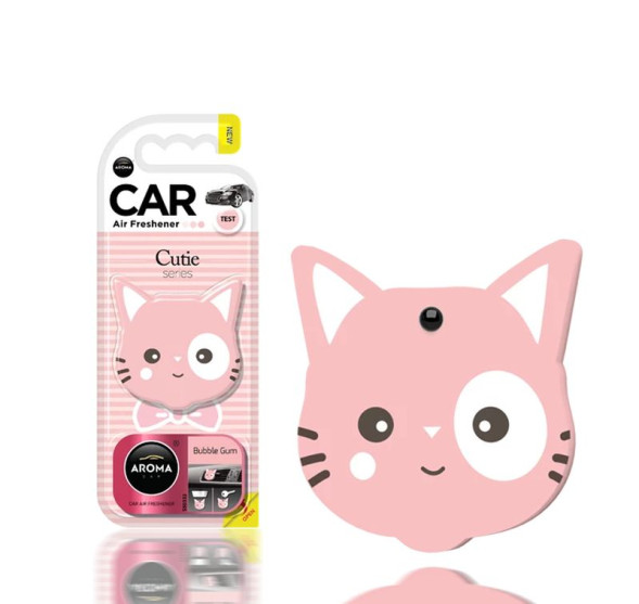 Осв.воздуха  AROMA CAR  Cutie Cat &quot;Bubble Gum&quot;  (на дефлектор/подвесной)