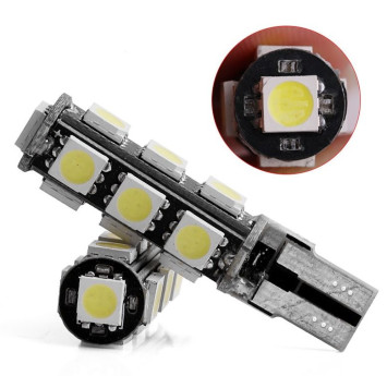 SOLAR  Свет-од  12V  T10 13 SMD 5050 W5W  W2.1x9.5d (с обманкой)