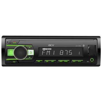 Автомагн.  ACV-918BR  (зеленая)  USB/SD/FM ресивер Bluetooth (со съемной панелькой)