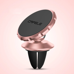 Держатель телефона Cafele  магнитный (регулировка наклона) (усиленный магнит) Золото