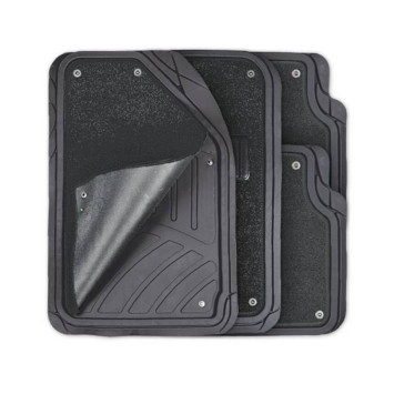 Коврики  резина\\ворс «AUTOPROFI», сьёмный войлок  Черный 4шт.  (зима/лето)