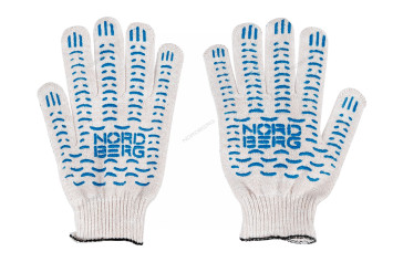 Перчатки NORDBERG NCG610150 (х/б, 6 нитей, 10 класс, белые)