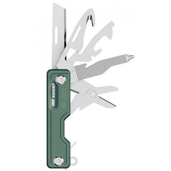 Многофункциональный нож Xiaomi NexTool Multi Functional Knife 10 предметов Зеленый
