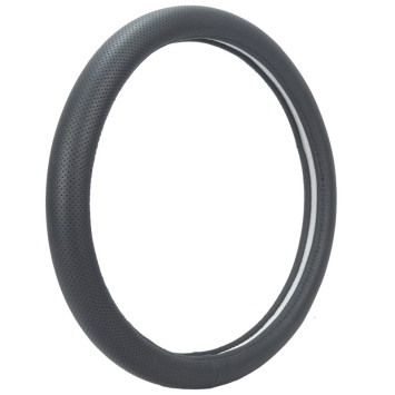 Оплетка на руль Carlife - М, Чёрный/Чёрный перфорированная