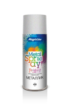 MagicLine  Краска металлик  2100  Жемчужно-белая  (450мл)