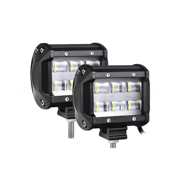 Фара Off Road   SOLAR  ближний свет   6 SMD, 6D 18W, 2500LM, 6000K  (94х75х60мм)  12V