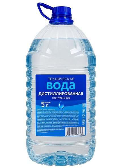 Вода дистиллированная  ГОСТ 5л.