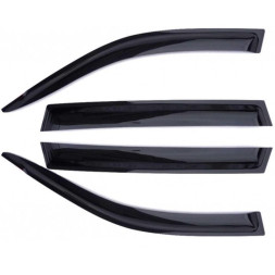 Дефлекторы стёкол  Toyota Auris  2013г.  (хэтчбек)  накладные  к-т 4 шт.
