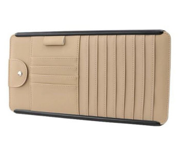 Органайзер на солнцезащитный козырек Бежевый (большой)